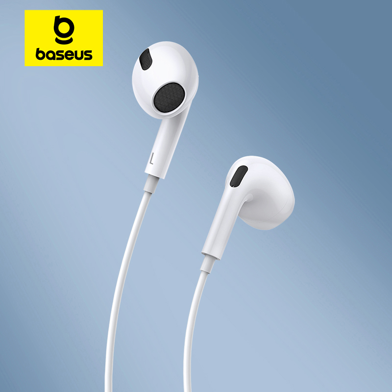 Type C Wired Earphones With Mic - Baseus C17 Auricolare cablato Tipo-C con