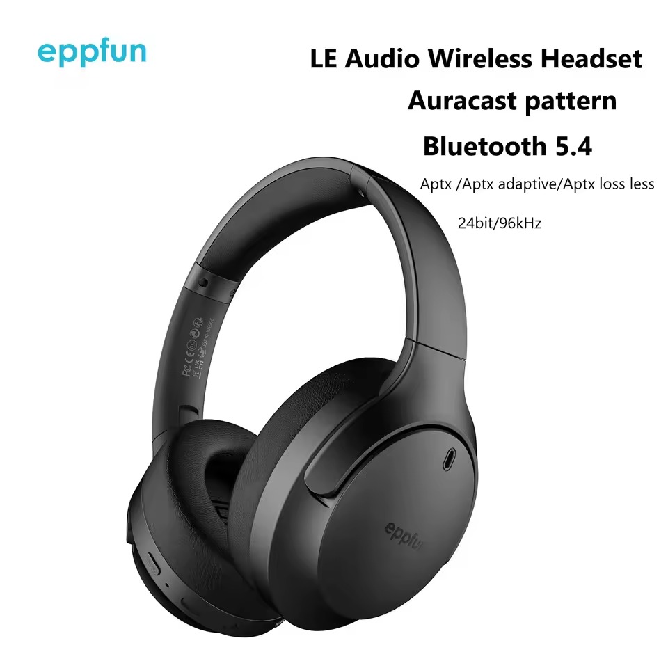 Anc Wireless Over Ear Headphones - Cuffie Bluetooth 5.4 Eppfun LE Audio