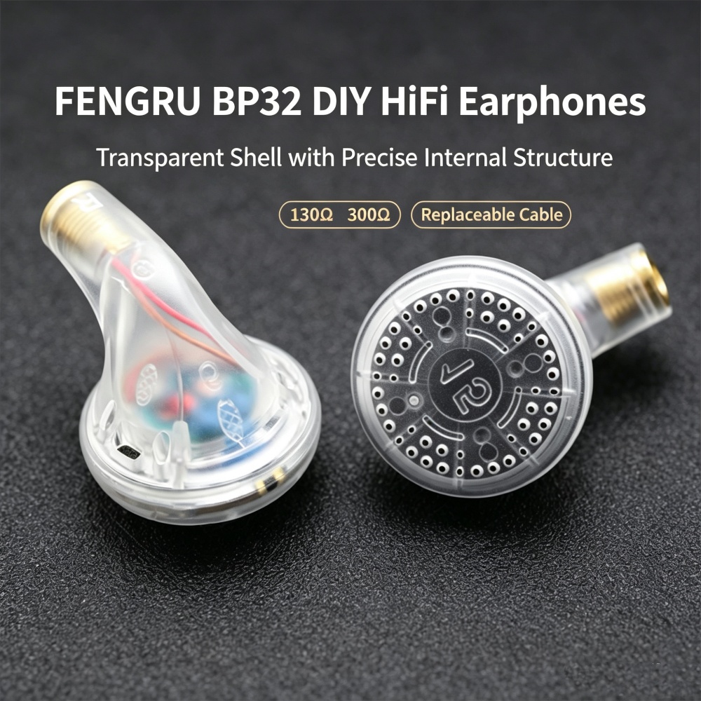 Planar Magnetic Iem Earphones - FENGRU BP32 Auricolari DIY con Driver