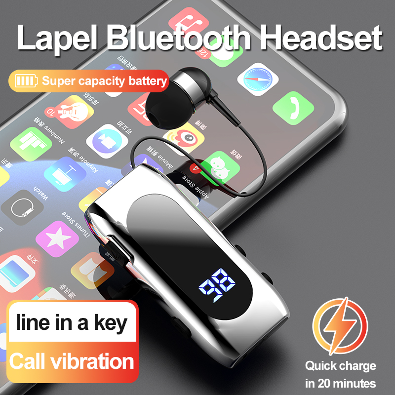 Type C Wired Earphones With Mic - Auricolare Bluetooth K55 con Clip, Ascolta