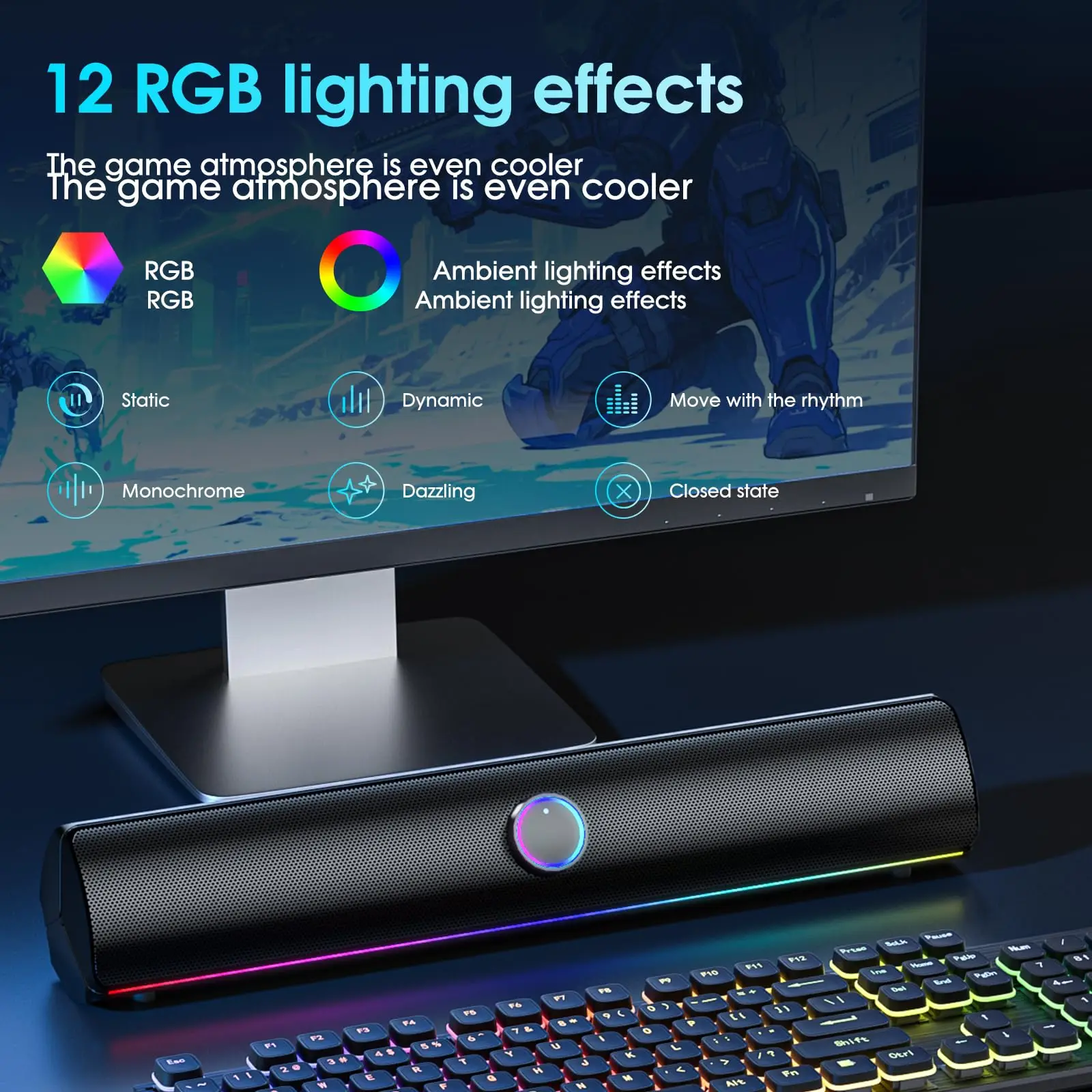 Soundbar da Gaming, Altoparlan - Rgb Computer Soundbar For Pc recensione e prezzo