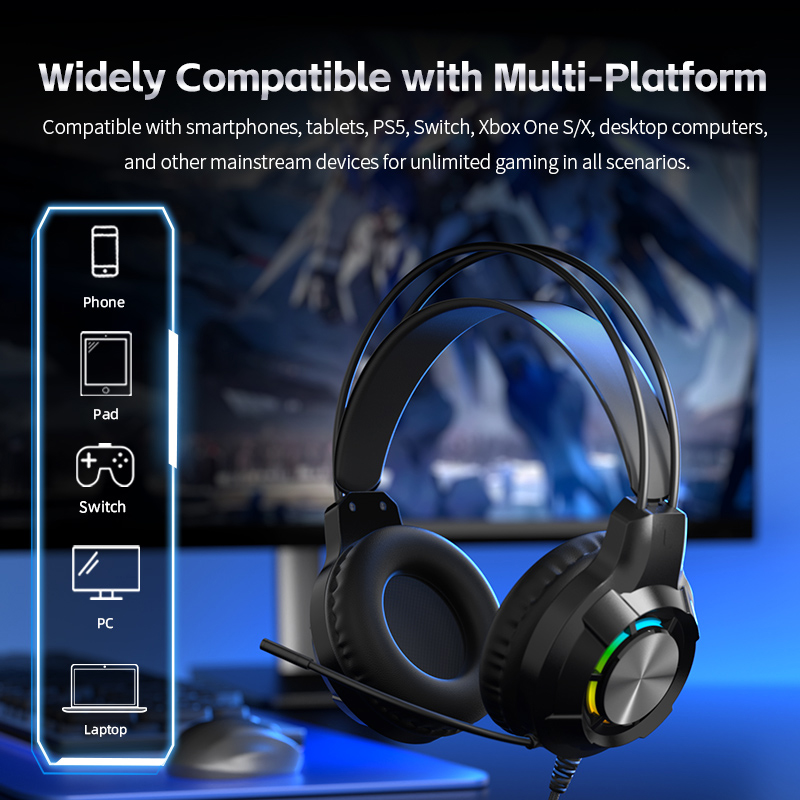 Cuffie da gioco Auricolari con - Gaming Headset With Mic Rgb recensione e prezzo