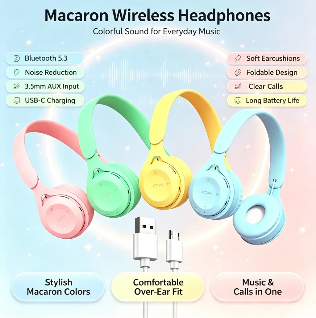 Cuffie Bluetooth 5.0 Pieghevol - Anc Wireless Over Ear Headphones recensione e prezzo